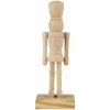 IB LAURSEN Drevená soška Nutcracker Square Feet Natural 21 cm