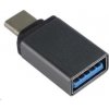 PREMIUMCORD USB 3.1 C/male - USB 3.0 A/samica, kovovo sivá, OTG kur31-03