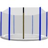 Aga ochranná sieť 430cm na 6 tyčí čierna sieť/modrá