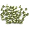Plastové voskové koráliky Ø6mm/10g zelené Plastové voskové koráliky Ø6mm/10g zelené