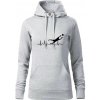 Ekg futbal brankár - Mikina dámská Cape s kapucí - 2XL ( Svetlosivý melír ) Ekg futbal brankár - Mikina dámská Cape s kapucí - 2XL ( Svetlosivý melír )