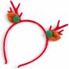 Čelenka do vlasov vianočná / párty - červená