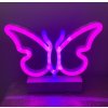 Motýľ (BUTTERFLY) - Svietiace neonové LED logo na podstavci Motýľ (BUTTERFLY) - Svietiace neonové LED logo na podstavci