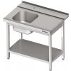 Stůl nákladací pravý s policí k průchozí myčce Silanos 1000x740x880 mm | STALGAST, 982407100 inox Stůl nákladací pravý s policí k průchozí myčce Silanos 1000x740x880 mm | STALGAST, 982407100 inox