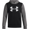 Chlapčenská mikina Under Armour, RIVAL FLEECE COLORBLOCK čierna,tmavo sivá,biela, L Chlapčenská mikina Under Armour, RIVAL FLEECE COLORBLOCK čierna,tmavo sivá,biela, L