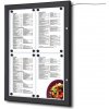 Jansen Display s.r.o. Vonkajšia MENU vitrína 4 x A4 s LED osvetlením, čierna Jansen Display s.r.o. Vonkajšia MENU vitrína 4 x A4 s LED osvetlením, čierna