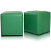 Sedací vak taburetka block kocka tmavozelená ekokoža TiaHome Sedací vak taburetka block kocka tmavozelená ekokoža TiaHome