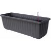 Plastia truhlík samozavlažovací Siesta LUX - anthracite 40 cm Plastia truhlík samozavlažovací Siesta LUX - anthracite 40 cm