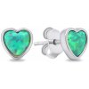 Brilio Silver Nežné strieborné náušnice Srdiečka so syntetickými opálmi EA610WG Brilio Silver Nežné strieborné náušnice Srdiečka so syntetickými opálmi EA610WG