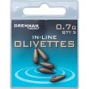 Drennan In-Line Olivettes 0,7g Drennan In-Line Olivettes 0,7g