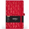 Castelli Cesello Whirls linajkový zápisník L A5 Red Castelli Cesello Whirls linajkový zápisník L A5 Red