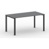 Rokovací kancelársky stôl PRIMO INFINITY, 160x80 cm, čierna podnož, grafit Rokovací kancelársky stôl PRIMO INFINITY, 160x80 cm, čierna podnož, grafit