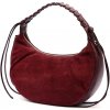 Dámska bordová kabelka cez rameno z semišovej kože Luka 26-039 35 x 22 x 15 cm Dámska bordová kabelka cez rameno z semišovej kože Luka 26-039 35 x 22 x 15 cm
