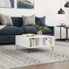 Konferenčný stolík vysoký lesk biely 60x60x30 cm kompoz. drevo-ForU-827038 Konferenčný stolík vysoký lesk biely 60x60x30 cm kompoz. drevo-ForU-827038