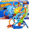 Hot Wheels dráha so 4 slučkami a 3-smernou zónou nárazu HXT06