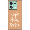 Picasee silikonový černý obal pro Xiaomi Redmi Note 13 5G - Boss Mama Picasee silikonový černý obal pro Xiaomi Redmi Note 13 5G - Boss Mama