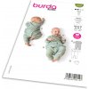 Strih Burda 9258 - Overal so zapínaním na patentky na nohaviciach Strih Burda 9258 - Overal so zapínaním na patentky na nohaviciach