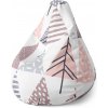 Sablio Sedací vak Pear Farebné stromčeky - 140 x 100 x 25 cm Sablio Sedací vak Pear Farebné stromčeky - 140 x 100 x 25 cm