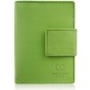 Dámska kožená peňaženka strednej veľkosti zelená s RFID ochranou Paolo Peruzzi Dámska kožená peňaženka strednej veľkosti zelená s RFID ochranou Paolo Peruzzi