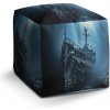 Sablio Taburet Cube Vrak lode na dne mora: 40x40x40 cm