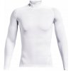 Under Armour kompresné tričko HG Armour Comp Mock LS white