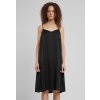 Urban Classics Dámske šaty - Viscose Satin Slip Dress Farba: Black, Veľkosť: 4XL