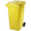 Kinekus Plastová popolnica 240L, žltá, kuka Kinekus Plastová popolnica 240L, žltá, kuka