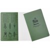 Vodeodolný zápisník štvorčekový Flexible Field Book 118 mm x 183 mm Modestone®, 64 listov - zelený Vodeodolný zápisník štvorčekový Flexible Field Book 118 mm x 183 mm Modestone®, 64 listov - zelený