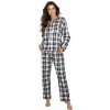 Dámske flanelové pyžamo Stay Warm čiernobiele XXL Dámske flanelové pyžamo Stay Warm čiernobiele XXL