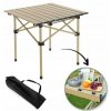 Skladací stôl SC10BR 53x51cm na turistiku alebo catering v béžovej farbe Skladací stôl SC10BR 53x51cm na turistiku alebo catering v béžovej farbe