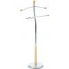 Autronic 82646 NAT Nemý sluha, výška 118 cm, masív kaučukovník, prírodný odtieň, kov - chróm, nosnosť 5 kg Autronic 82646 NAT Nemý sluha, výška 118 cm, masív kaučukovník, prírodný odtieň, kov - chróm, nosnosť 5 kg