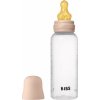 BIBS Anti-Colic Baby Bottle Latex antikoliková fľaša s kaučukovým cumlíkom Blush 270 ml BIBS Anti-Colic Baby Bottle Latex antikoliková fľaša s kaučukovým cumlíkom Blush 270 ml