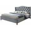 Manželská posteľ Aspen Velvet - sivá Rozmer: 180x200 Manželská posteľ Aspen Velvet - sivá Rozmer: 180x200