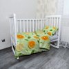 Sablio Mikroplyšové obliečky do detskej postieľky Citrus a květ - 120x90 / 40x60 Sablio Mikroplyšové obliečky do detskej postieľky Citrus a květ - 120x90 / 40x60