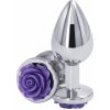 NS Novelties Rear Assets Rose Buttplug Medium Purple NS Novelties Rear Assets Rose Buttplug Medium Purple