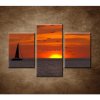 Plachetnica pri západe slnka - 3dielny 90x60cm Plachetnica pri západe slnka - 3dielny 90x60cm