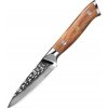 IZMAEL Damaškový kuchynský nôž Zayoku Paring/Hnedá 9.8 cm