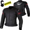 Motocyklová kožená bunda HUSAR ARROW GP pánska čierna s hrbom XL Motocyklová kožená bunda HUSAR ARROW GP pánska čierna s hrbom XL