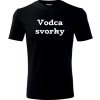 Tričko Vodca svorky darček pre šéfa čierne