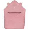 Lionelo Detská mušelínová osuška s kapucňou Pink Baby LN0284 Lionelo Detská mušelínová osuška s kapucňou Pink Baby LN0284