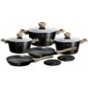 Sada hrncov s mramorovým povrchom 10 dielna Berlingerhaus Ebony Maple Collection BH-1533NA Sada hrncov s mramorovým povrchom 10 dielna Berlingerhaus Ebony Maple Collection BH-1533NA