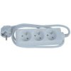Síťový kabel 230V predlžovací, CEE7 (vidlica) - zásuvka 3x, 2m, VDE approved, biela Síťový kabel 230V predlžovací, CEE7 (vidlica) - zásuvka 3x, 2m, VDE approved, biela
