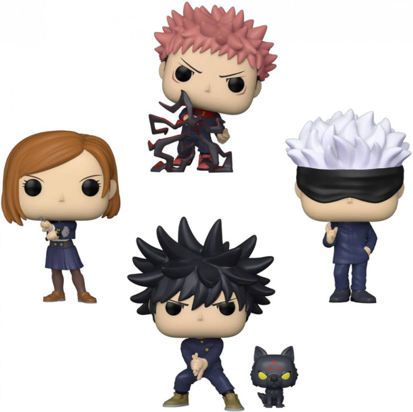 Funko POP! Jujutsu Kaisen Yuji Itadori Megumi Fushiguro Nobara Kugisaki Satoru Gojo Glows in the Dark