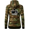 Apalucha chalupa - Mikina dámska trendy zipper s kapucňou - XS ( Hnedý maskáč ) Apalucha chalupa - Mikina dámska trendy zipper s kapucňou - XS ( Hnedý maskáč )