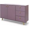 ArtStol Komoda SIENA 2D3S | fialová ArtStol Komoda SIENA 2D3S | fialová