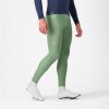 CASTELLI Cyklistické nohavice dlhé s trakmi - ESPRESSO - svetlo zelená L CASTELLI Cyklistické nohavice dlhé s trakmi - ESPRESSO - svetlo zelená L