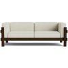 Normann Copenhagen Pohovka Kube Pine, 3-miestna – béžová/tmavohnedá borovica Normann Copenhagen Pohovka Kube Pine, 3-miestna – béžová/tmavohnedá borovica