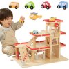 Viga Toys VIGA Drevené parkovisko s výťahom 4 autá Helikoptéra Viga Toys VIGA Drevené parkovisko s výťahom 4 autá Helikoptéra