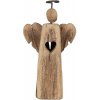 Clayre & Eef Dekorácia drevený anjel Antique so srdiečkom - 13*5*22 cm - Clayre & Eef Clayre & Eef Dekorácia drevený anjel Antique so srdiečkom - 13*5*22 cm - Clayre & Eef