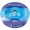 CD-R disk, 700MB, 52x, 10 ks, zmršťovacie balenie, VERBATIM CD-R disk, 700MB, 52x, 10 ks, zmršťovacie balenie, VERBATIM